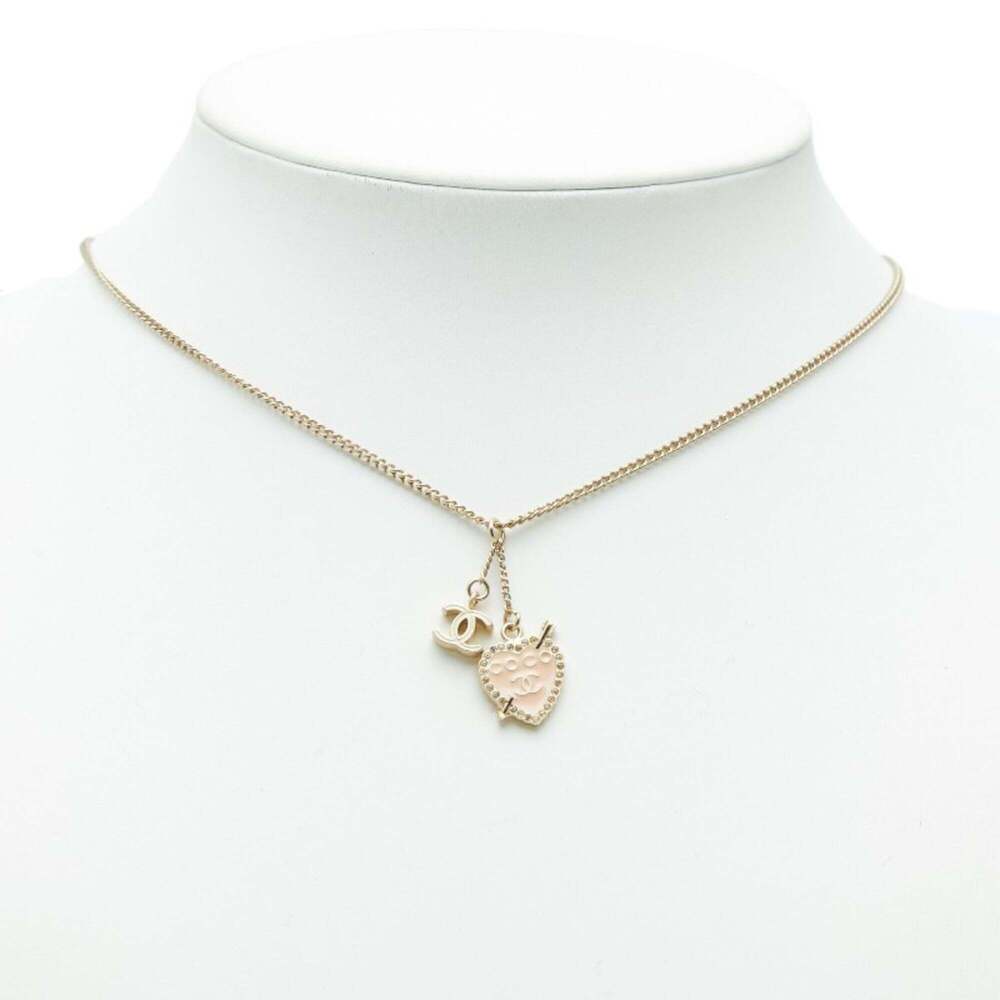 CHANEL Authentic Pink Logo Necklace - Picture 6 of 7